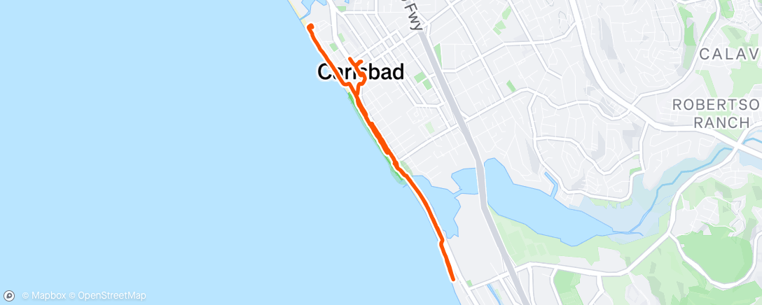 Map of the activity, Afternoon Walk