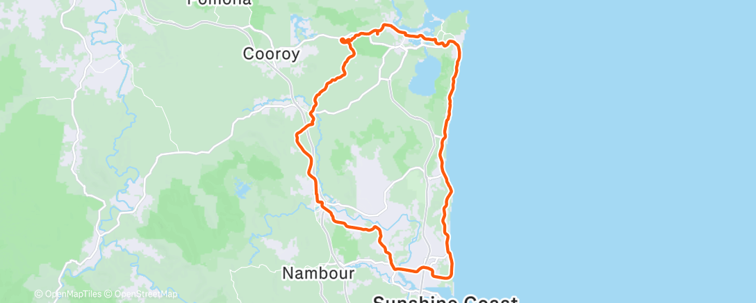 Map of the activity, Morning Ride