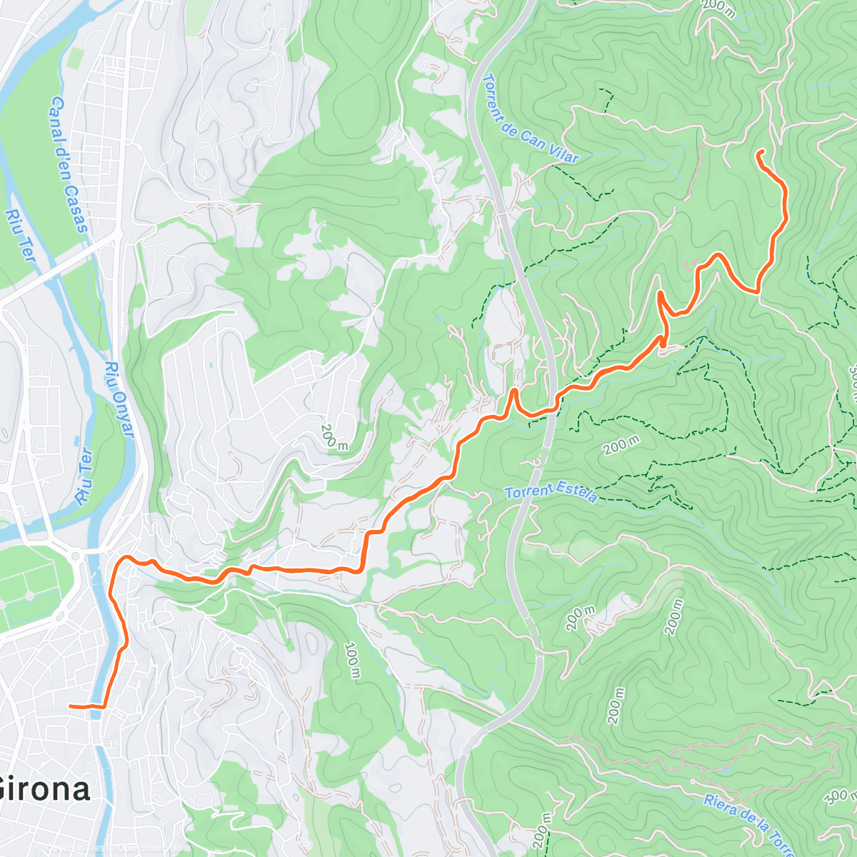 Map of the activity, Sant Miquel Christmas plod with Rae dog 🏰 🎄🐶