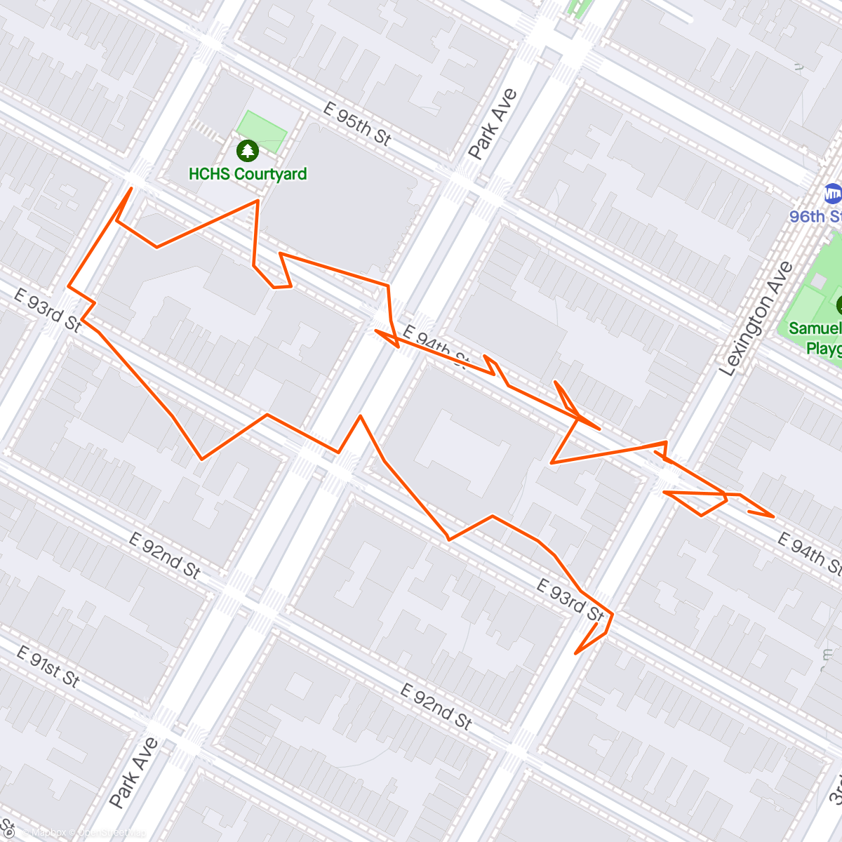 Map of the activity, Jack took Waffle for a walk with her Fi dog collar