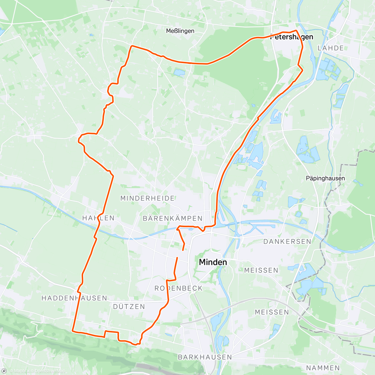 Map of the activity, Eine dumme Autofahrerin, ansonsten wunderschöne Tour am Morgen