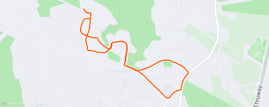Map of the activity, Lunch Run