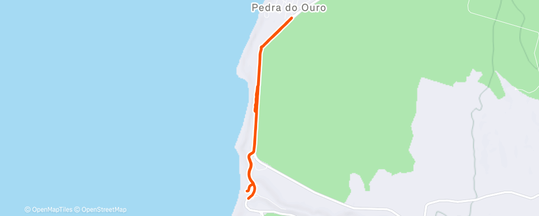 Map of the activity, Caminhada matinal