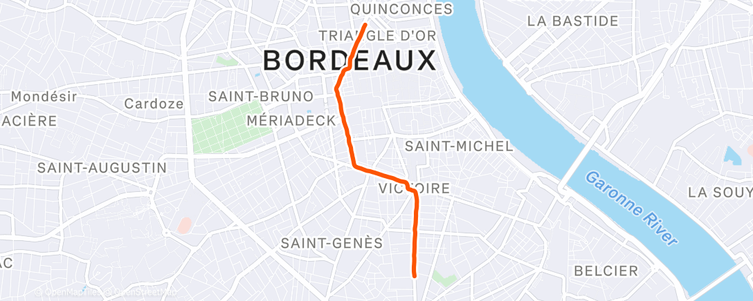 Map of the activity, EF