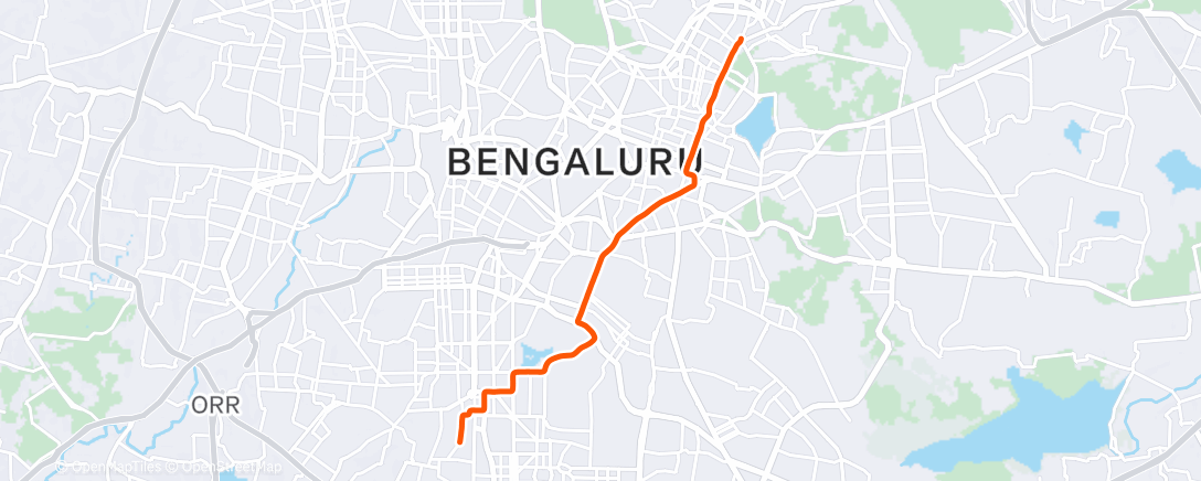 Map of the activity, Morning Ride