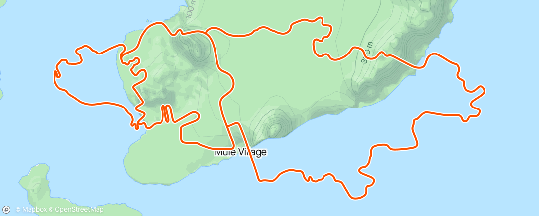 Карта физической активности (Zwift - Group Ride: RO4H Sunday Social Spin (D) on Triple Flat Loops in Watopia)