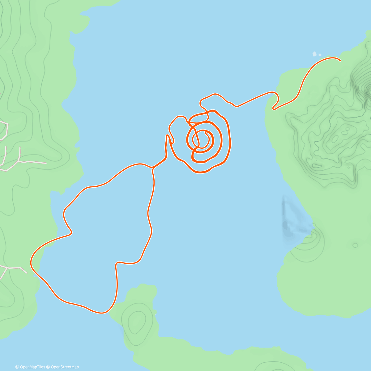 Map of the activity, Zwift - Potpourri on Loopin Lava in Watopia