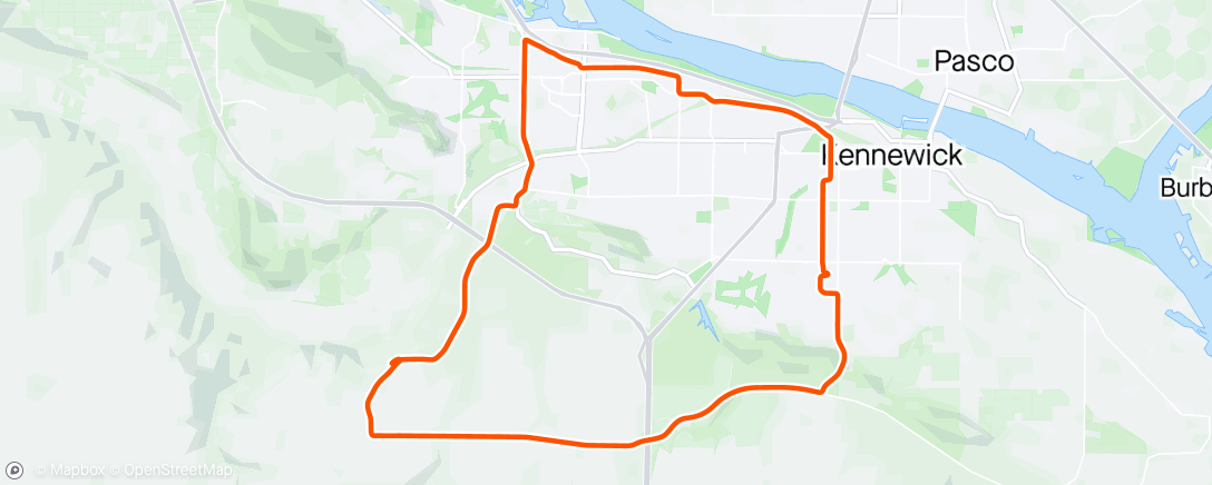 Map of the activity, Morning Ride