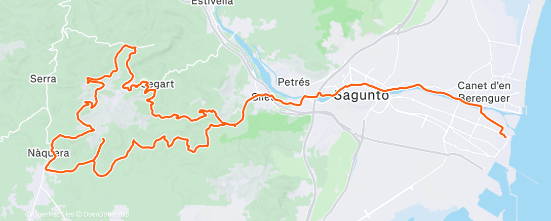 Карта физической активности (Bicicleta de montaña matutina)