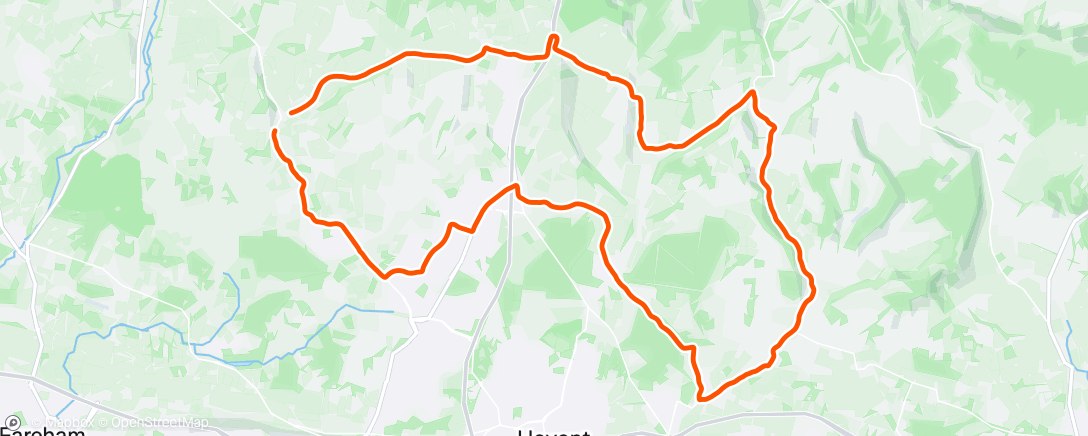 Map of the activity, Afternoon Ride