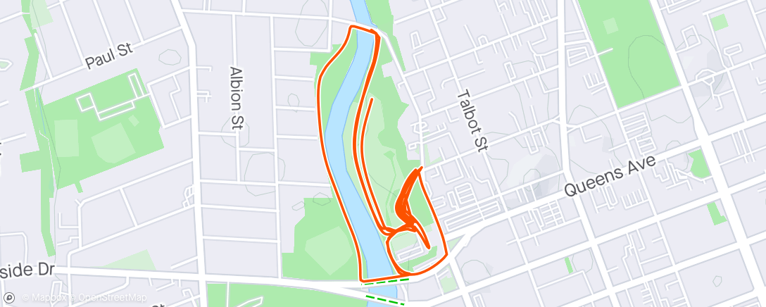 Map of the activity, Evening Run- hills and drills group 💪🏼🥵