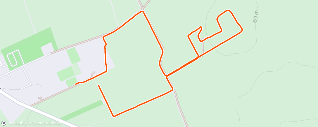 Map of the activity, Morning Dog Walk.