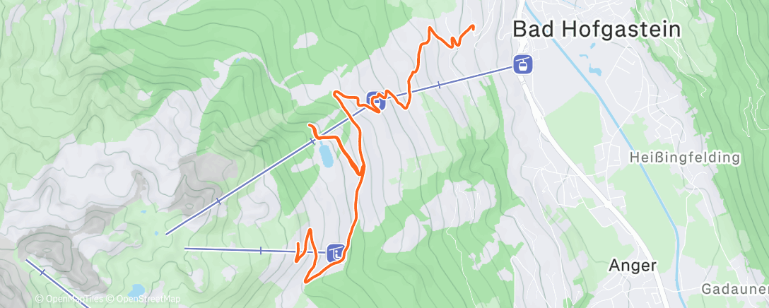 Map of the activity, Morning Run