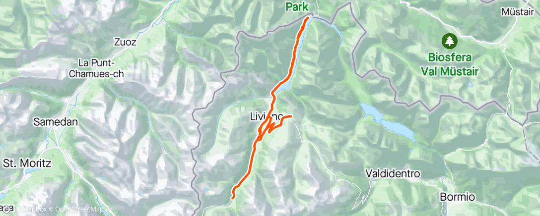 Map of the activity, Livigno #2