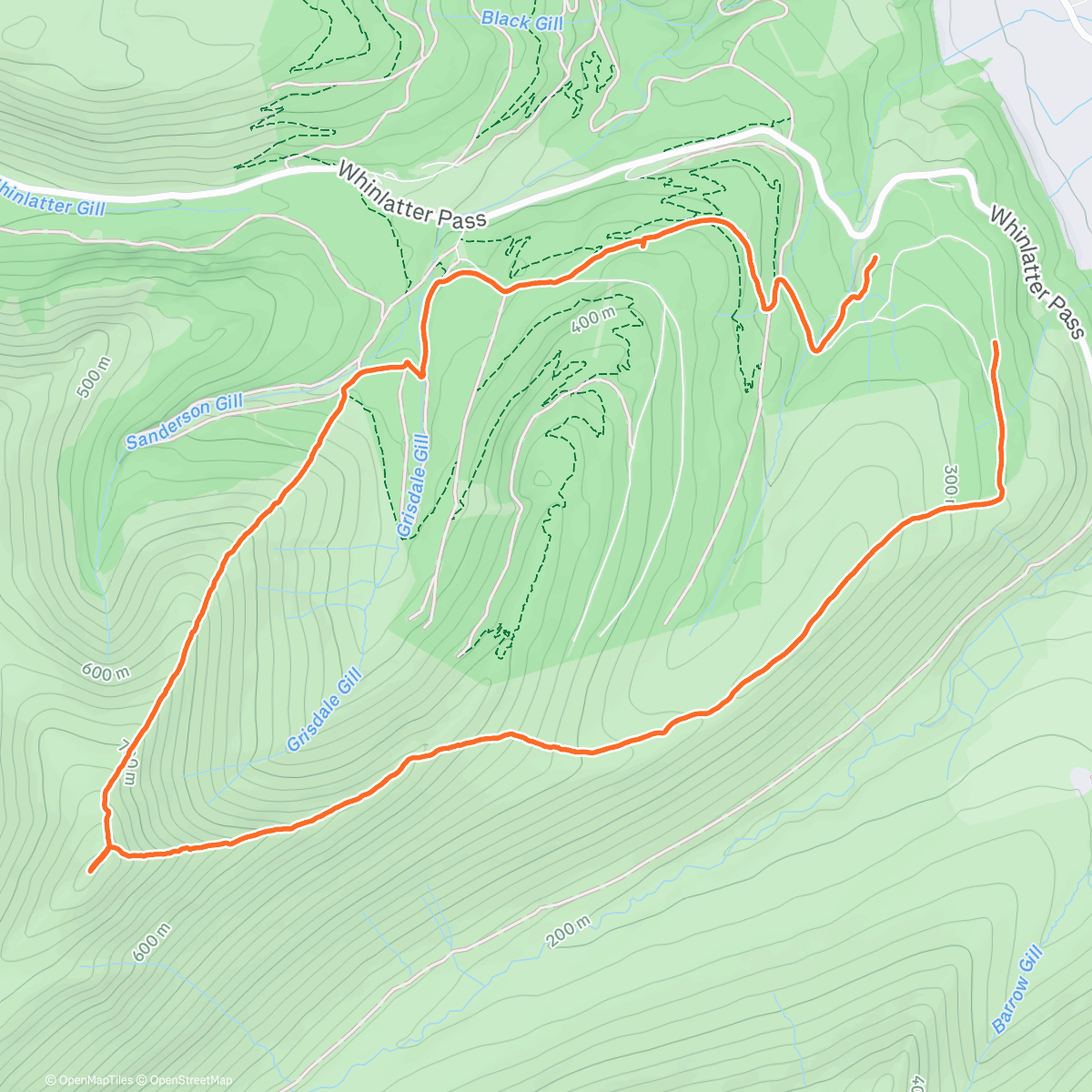 Map of the activity, Grizedale Pike