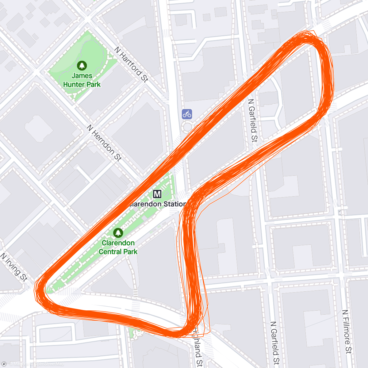 Map of the activity, Clarendon cup. What is this turn city? Snaked the shit out the final laps & delivered a nice lead out -Kendall second!!