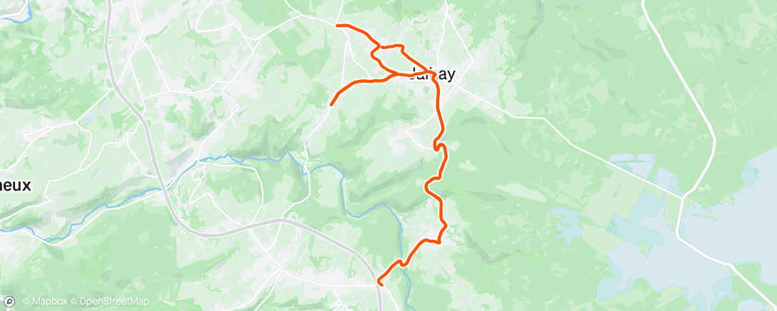 Map of the activity, Sart and back