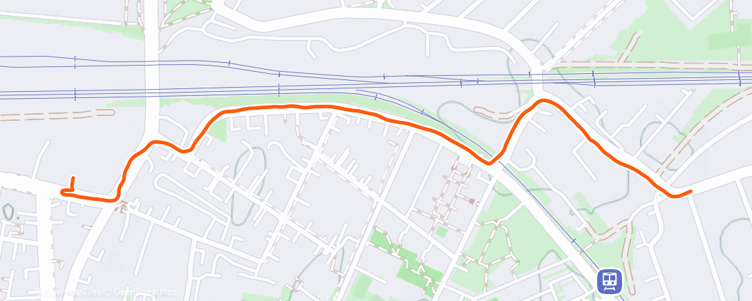 Map of the activity, Evening Walk