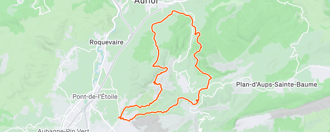 Map of the activity, Vallons Saint-Clair, Infernets, Saucette & Seignors