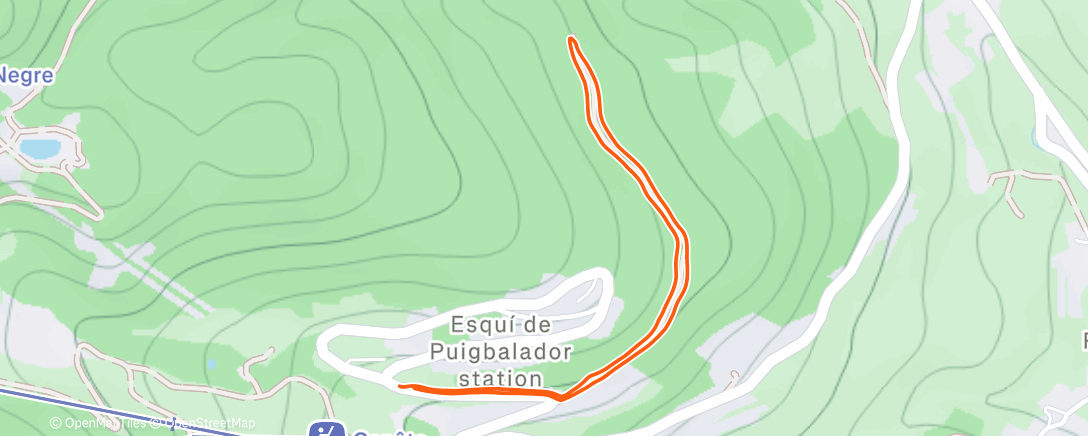 Map of the activity, Senderismo a la hora del almuerzo