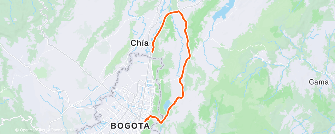 Map of the activity, Fondito Diciembre