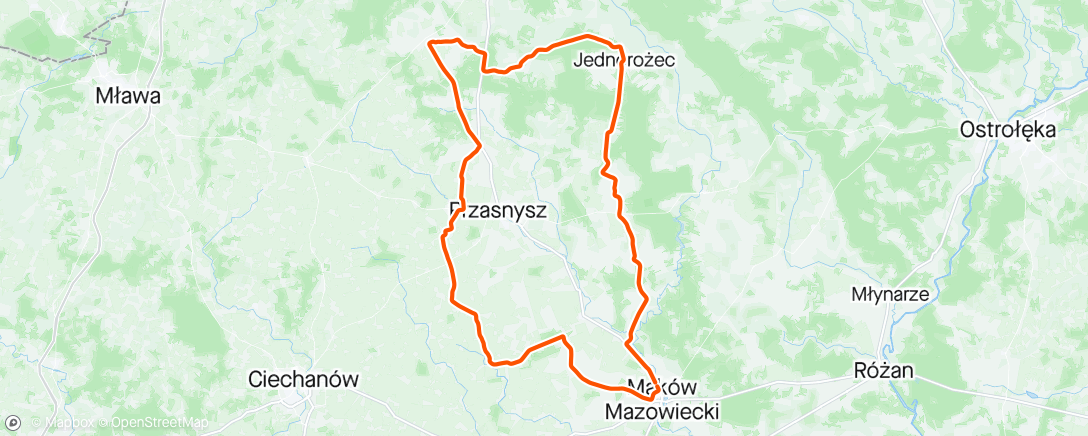 Mapa da atividade, krzynowłoga
