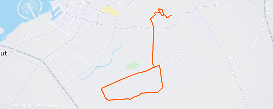 Map of the activity, Lunch Ride