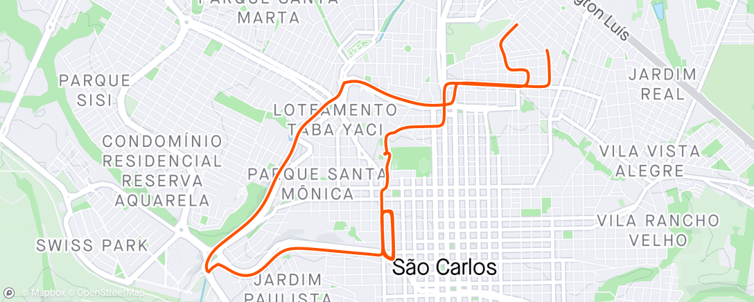 Mapa de la actividad (13x Visconde de Inhaúma até a São Sebastião)