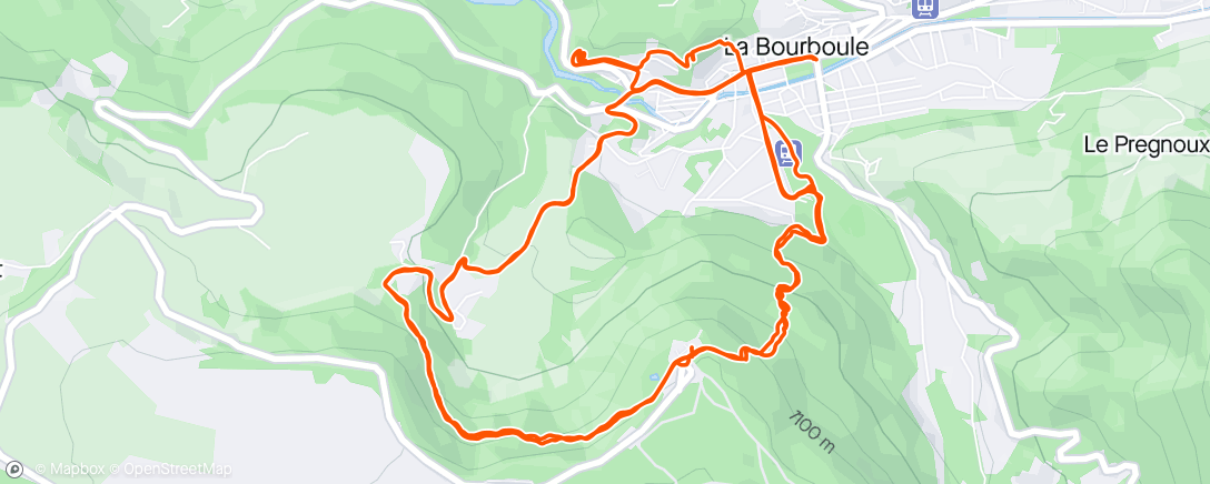Map of the activity, Sortie enduro
