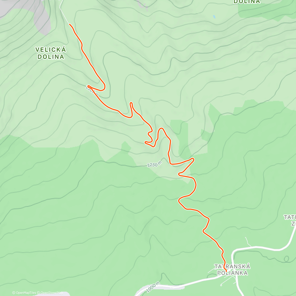 Map of the activity, Sliezsky dom ➡️ Tatranská polianka Morning hike
