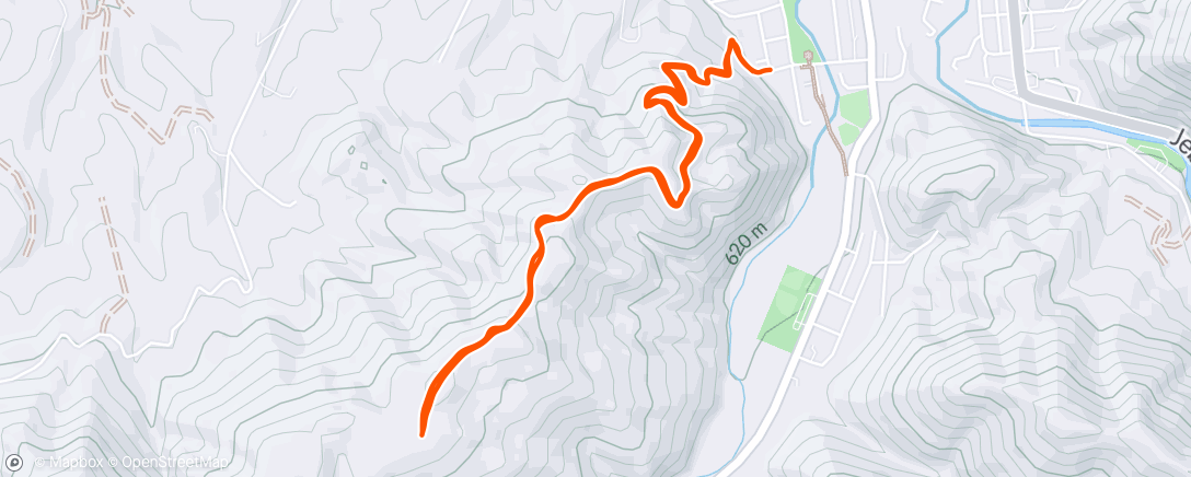 Map of the activity, Afternoon Trail Run