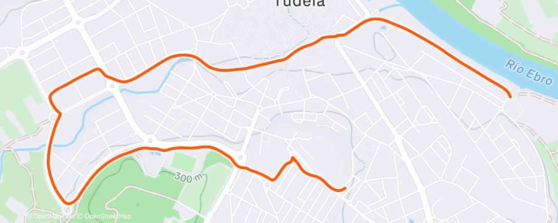 Map of the activity, Carrera de mañana