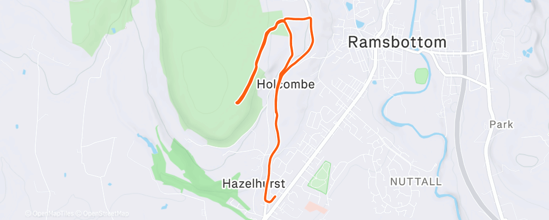 Map of the activity, Morning Run