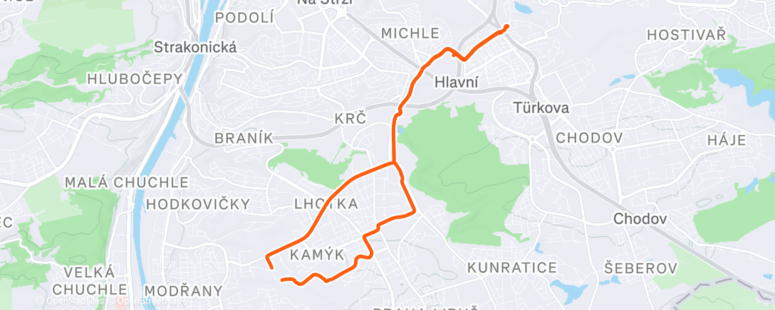 Map of the activity, Morning Ride