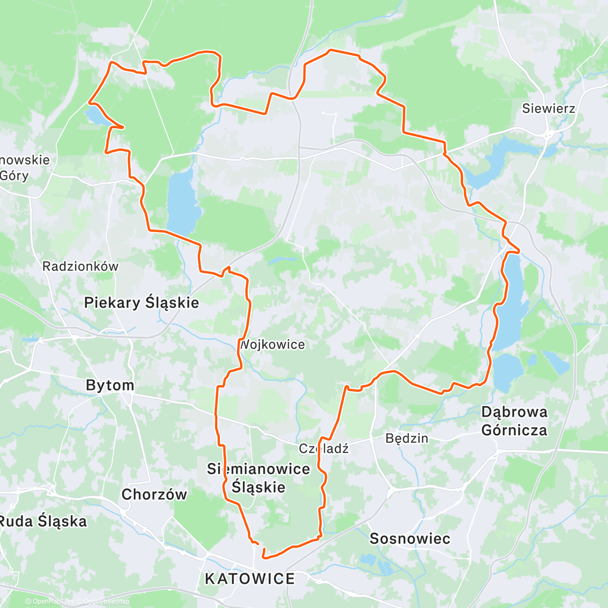 Карта физической активности (Morning Gravel Ride)