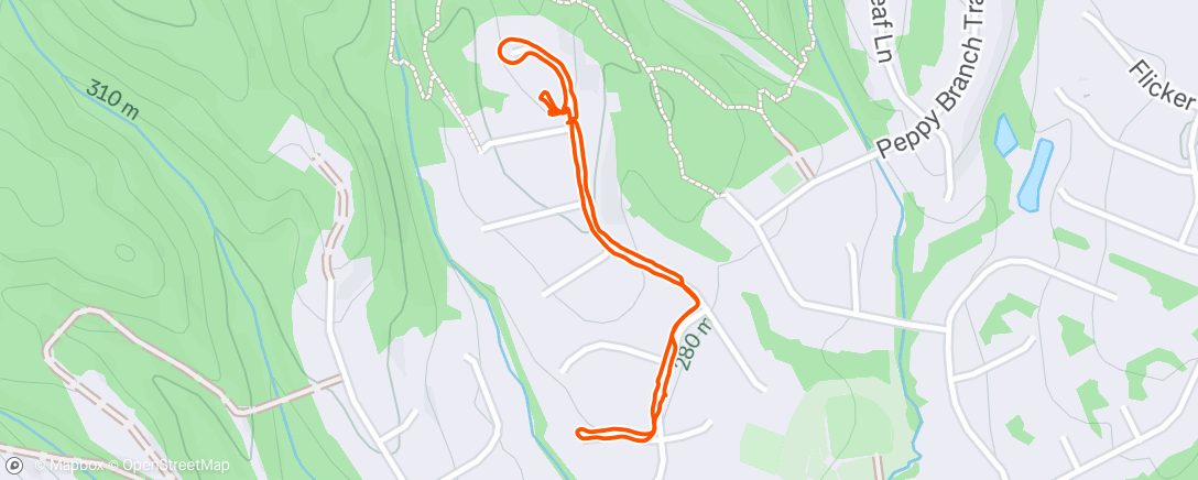 Mapa da atividade, Afternoon Walk