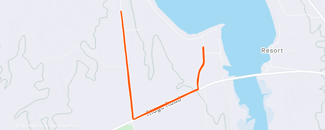 Map of the activity, Lunch Run