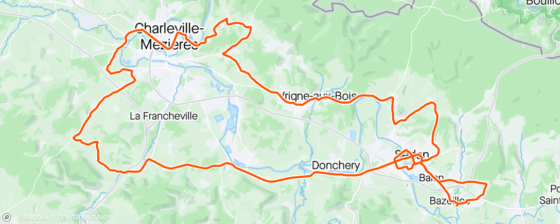 Map of the activity, Même dans les Ardennes, on garde l'habitude de faire du D+