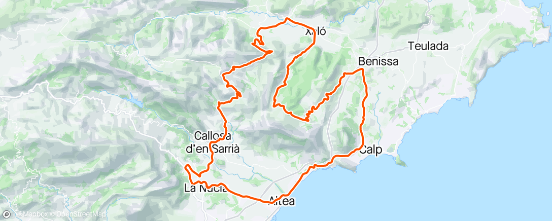 Mapa de la actividad (Sortie vélo dans l'après-midi)