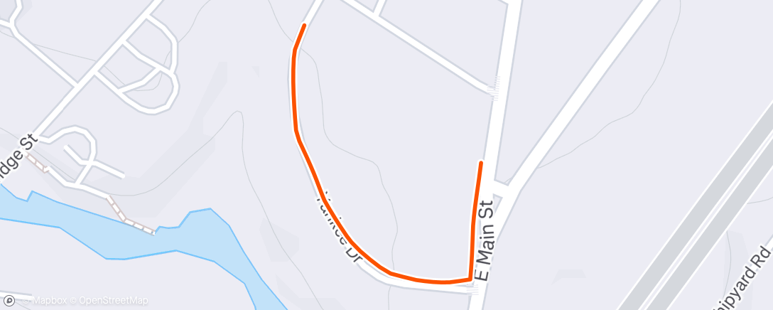 Map of the activity, Evening Walk