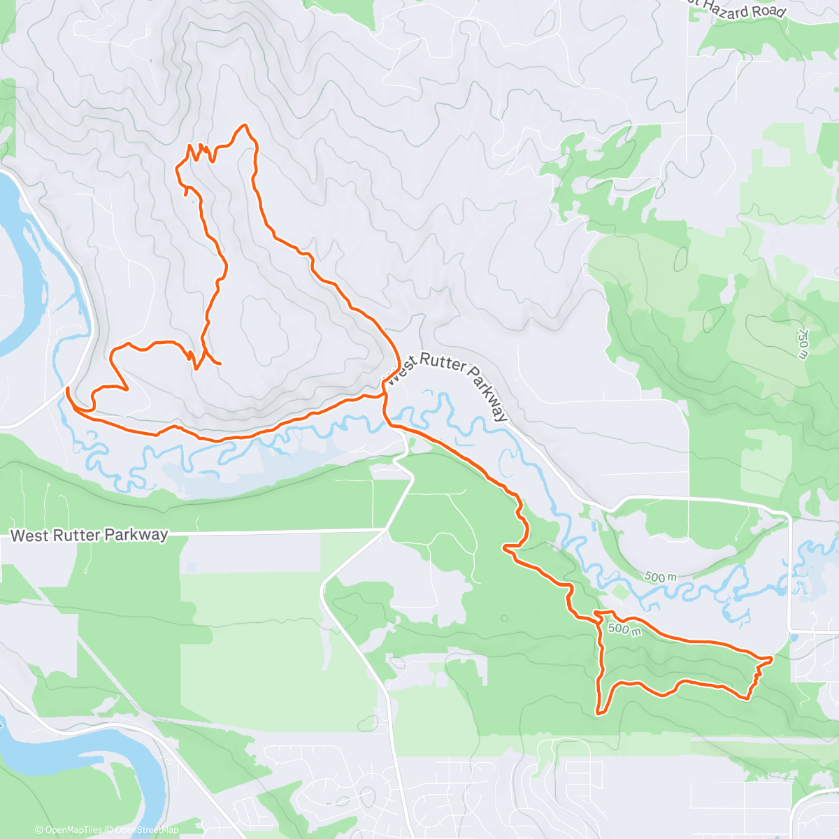 Map of the activity, Knothead to St George
