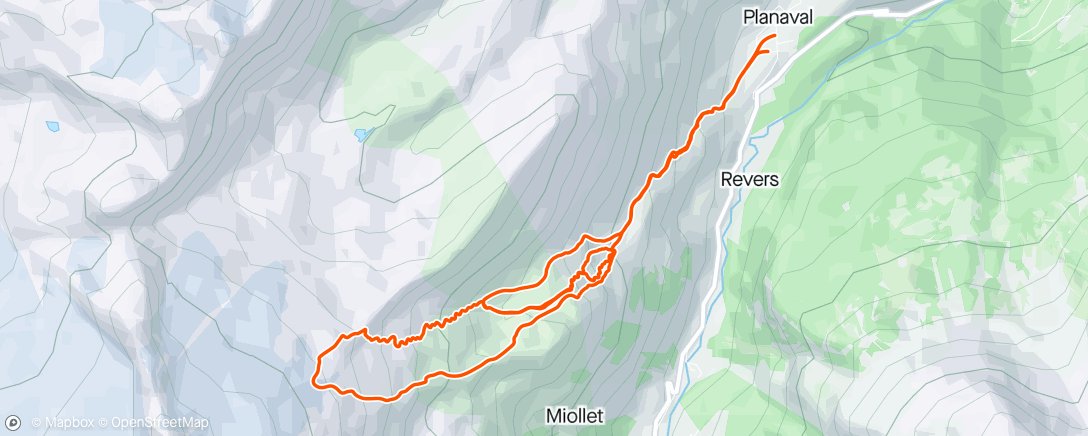 Map of the activity, Tour du Rutor 2024 -3eme Etape