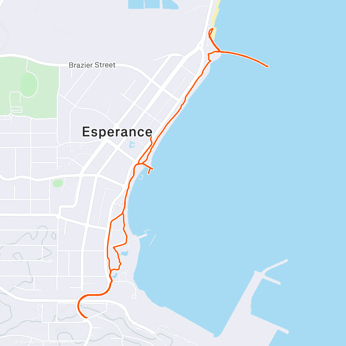 Карта физической активности (Morning Run (Esperance))