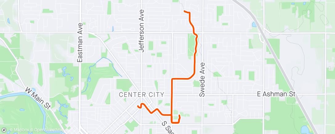 Map of the activity, Ride to Work 🌤️