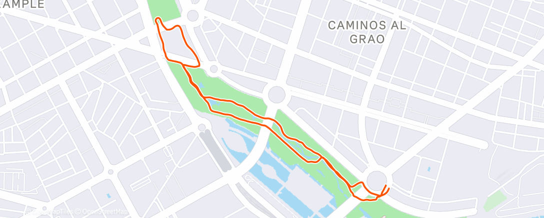 Map of the activity, Morning Run