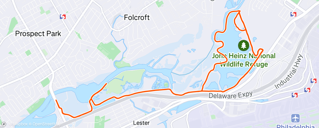 Map of the activity, Morning Run