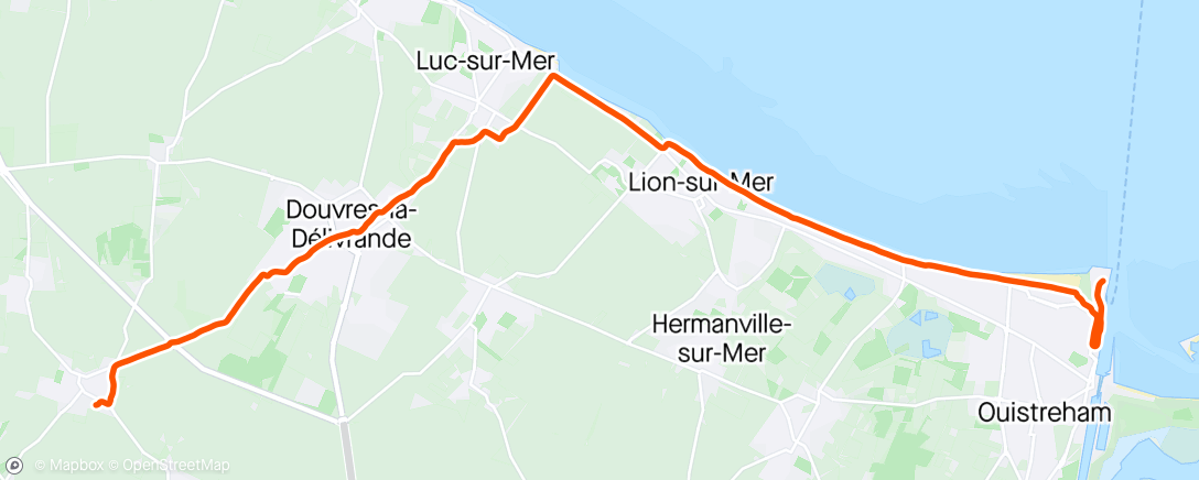 Map of the activity, S7- Course à pied le matin