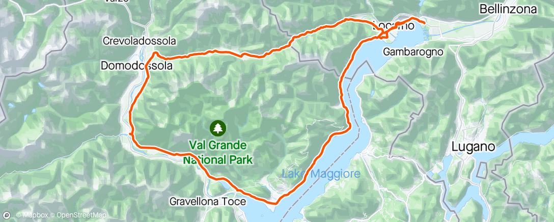 Map of the activity, Ticino ☀️🍕🚵🏻‍♂️🙏🏻