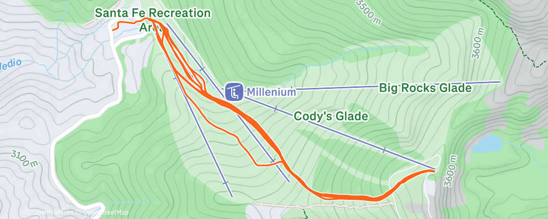 Map of the activity, Bueeeno