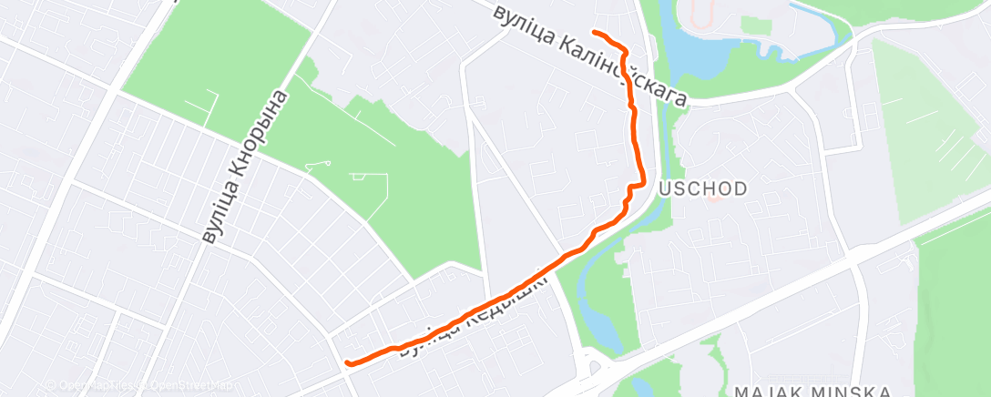 Карта физической активности (Утренняя прогулка)